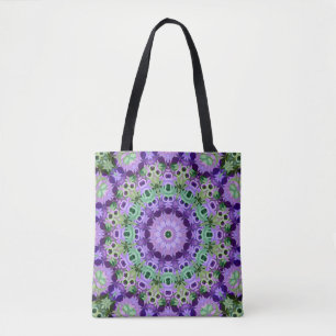 Tote Mandala round pattern kaleidoscope retro hipp Bag