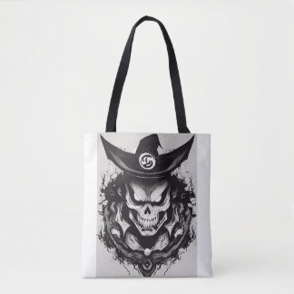  Tote, Shoulder Tote EVIL SCARY  All-Over-Print