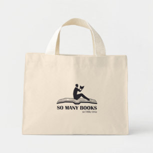 Tote - So many books so little time - male reading