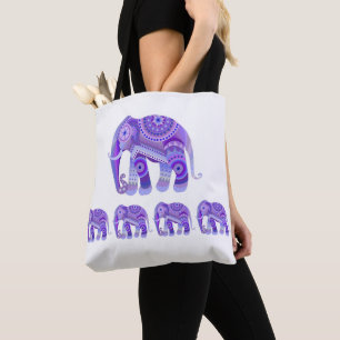 TOTE with an blue elephant Bag