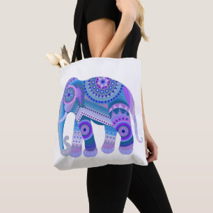 TOTE with an blue elephant Bag