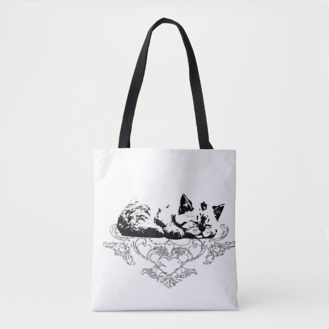 Tote with cat bag (Front)