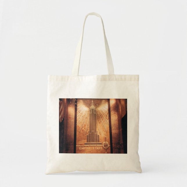 Tote with Empire State Building Design Bag (Front)
