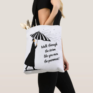 Tote with Inspirational Quote