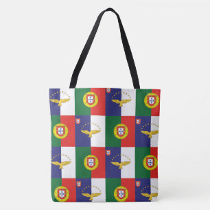 Tote with the flags of Portugal and the Azores Bag