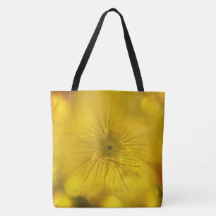 Tote Yellow Bokeh Flower Bag