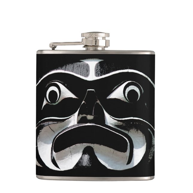 Totem Flask Custom Vancouver Totem Drink Flasks (Front)