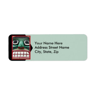 Totem on Green Return Address Label