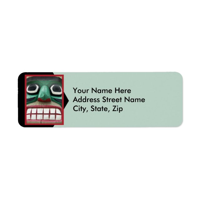 Totem on Green Return Address Label (Front)