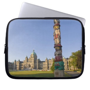 Totem pole at the Parliament building in Laptop Sleeve