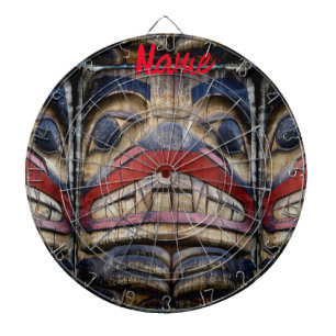 Totem Pole Face Thunder_Cove  Dartboard