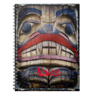 Totem Pole Face Thunder_Cove Notebook