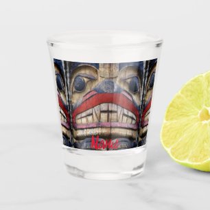 Totem Pole Face Thunder_Cove Shot Glass