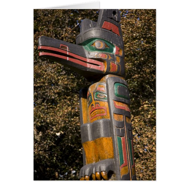 Totem pole in park in Ottawa, Ontario, Canada (Front)