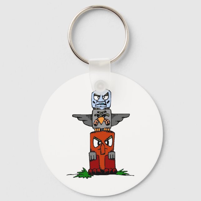 Totem Pole Key Ring (Front)