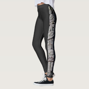 Totem Pole Pants Women's Native Art Leggings