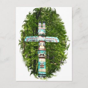 Totem Pole Postcard