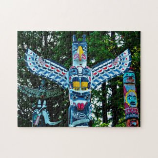 Totem Pole Vancouver. Jigsaw Puzzle