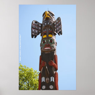 Totem Pole Wall Poster