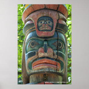 Totem Pole Wall Poster