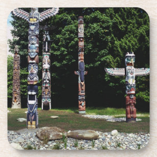 Totem poles, Vancouver, British Colombia Coaster