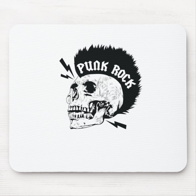 Totenkopf "Punk Rock" Mouse Pad (Front)