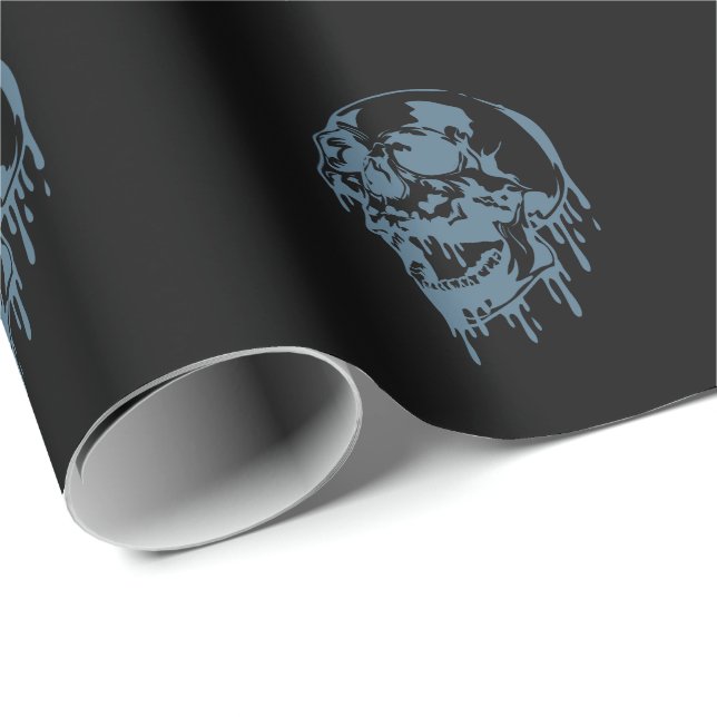 Totenkopf Tattoo Körperkunst Wrapping Paper (Roll Corner)