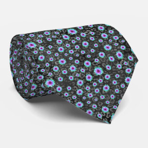Totenköpfe und Regenbogen-Sonnenblumen Motiv 7 Tie