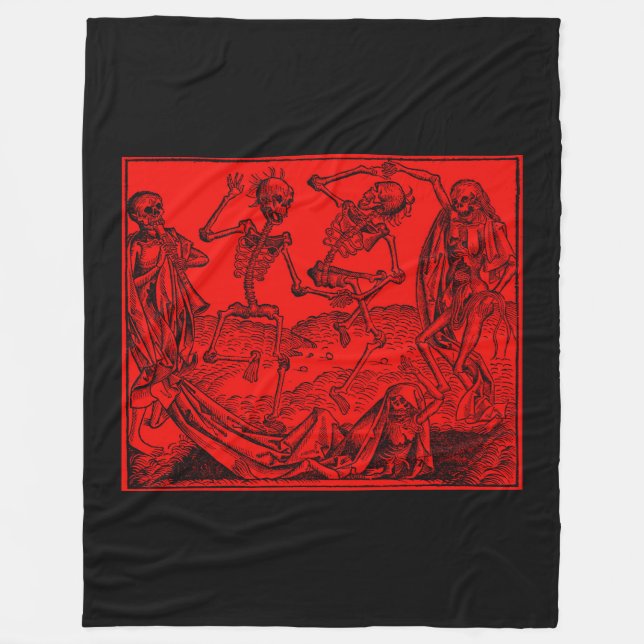 Totentanz / Dance of macabre Fleece Blanket (Front)