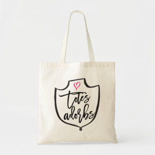 TOTES ADORBS wedding day tote bag for bridesmaids