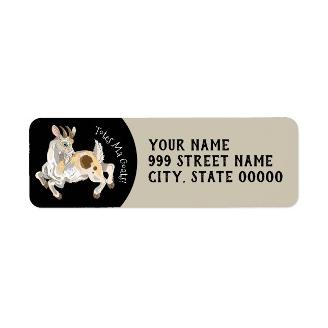 Totes Ma Goats Return Address Label (Front)