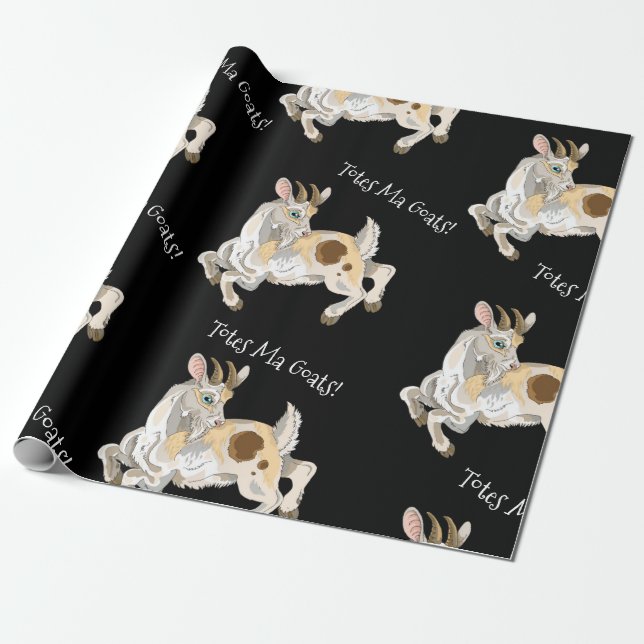 Totes Ma Goats Wrapping Paper (Unrolled)