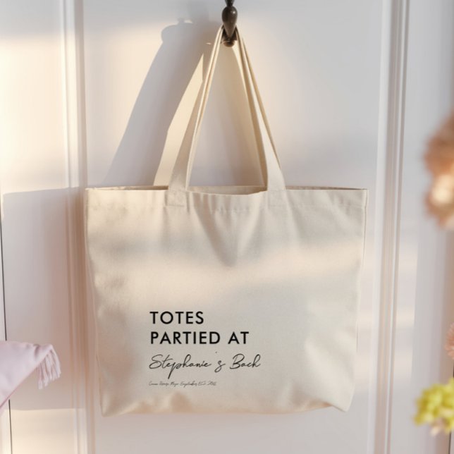 Totes Partied with Bachelorette Weekend Tote Bag (Creator Uploaded)