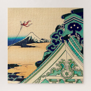 Toto Asakusa Honganji by Katsushika Hokusai Jigsaw Puzzle