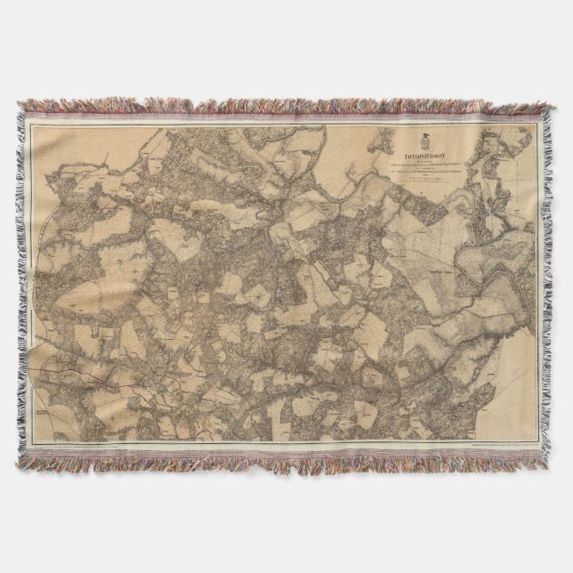 Totopotomoy, Virginia Throw Blanket (Front)
