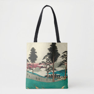 Totsuka, Japan: Vintage Woodblock Print Tote Bag