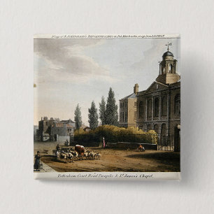 Tottenham Court Road Turnpike 15 Cm Square Badge