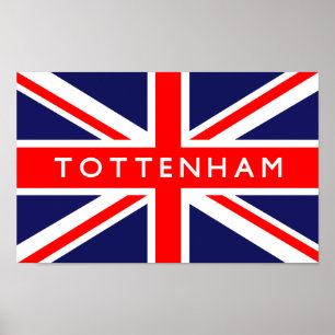 Tottenham UK Flag Poster