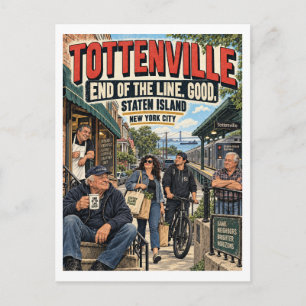 Tottenville End of the Line Postcard