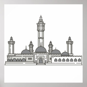 touba senegal World landmarks Poster