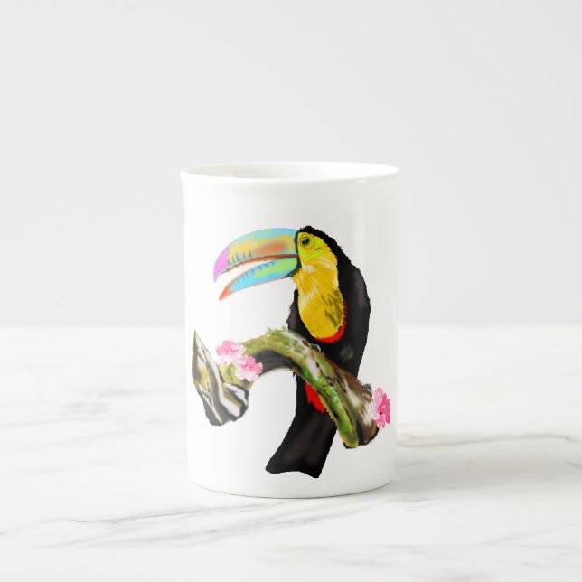 Toucan 1 bone china mug (Front)