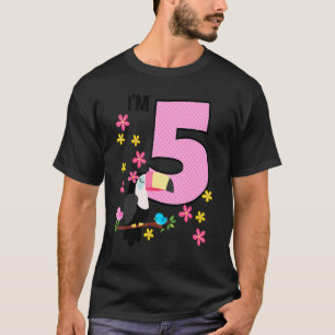Toucan 5th Birthday 5 Year Old Birthday Girl Tropi T-Shirt