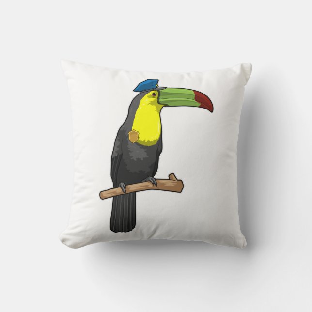 Toucan as Police officer Police Cushion (Front)