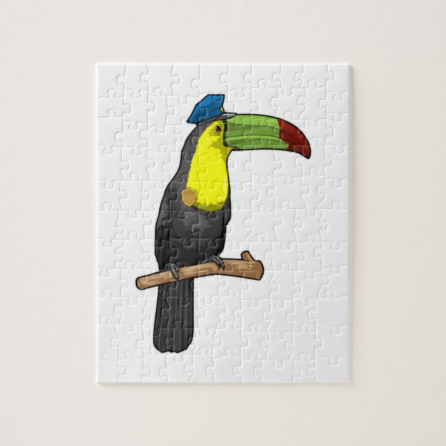 Toucan as Police officer Police Jigsaw Puzzle (Vertical)