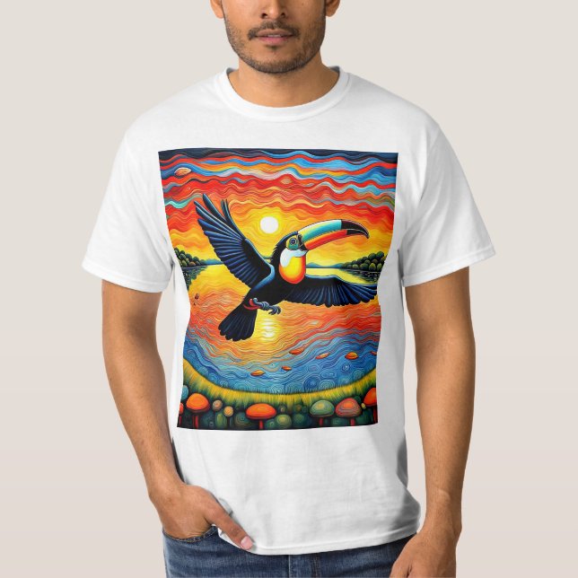 Toucan at sunset T-Shirt (Front)