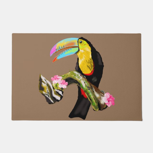 Toucan Bird Doormat - Your Colours (Front)