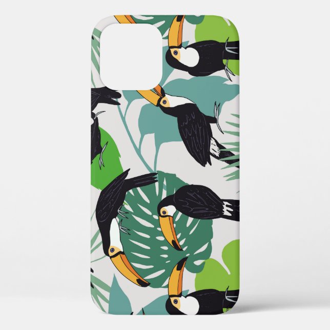 Toucan Bird: Palm Leaves Pattern Case-Mate iPhone Case (Back)