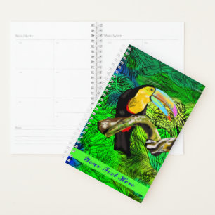 Toucan Bird Planner - Your Text - Name