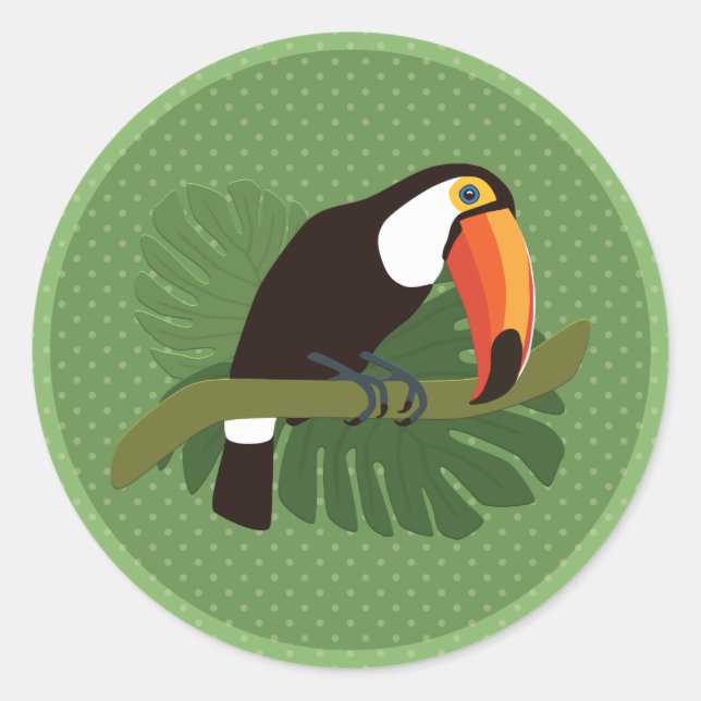 Toucan Classic Round Sticker (Front)