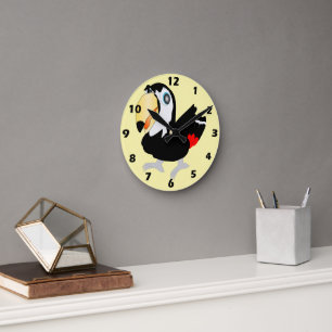 Toucan Design Round Clock